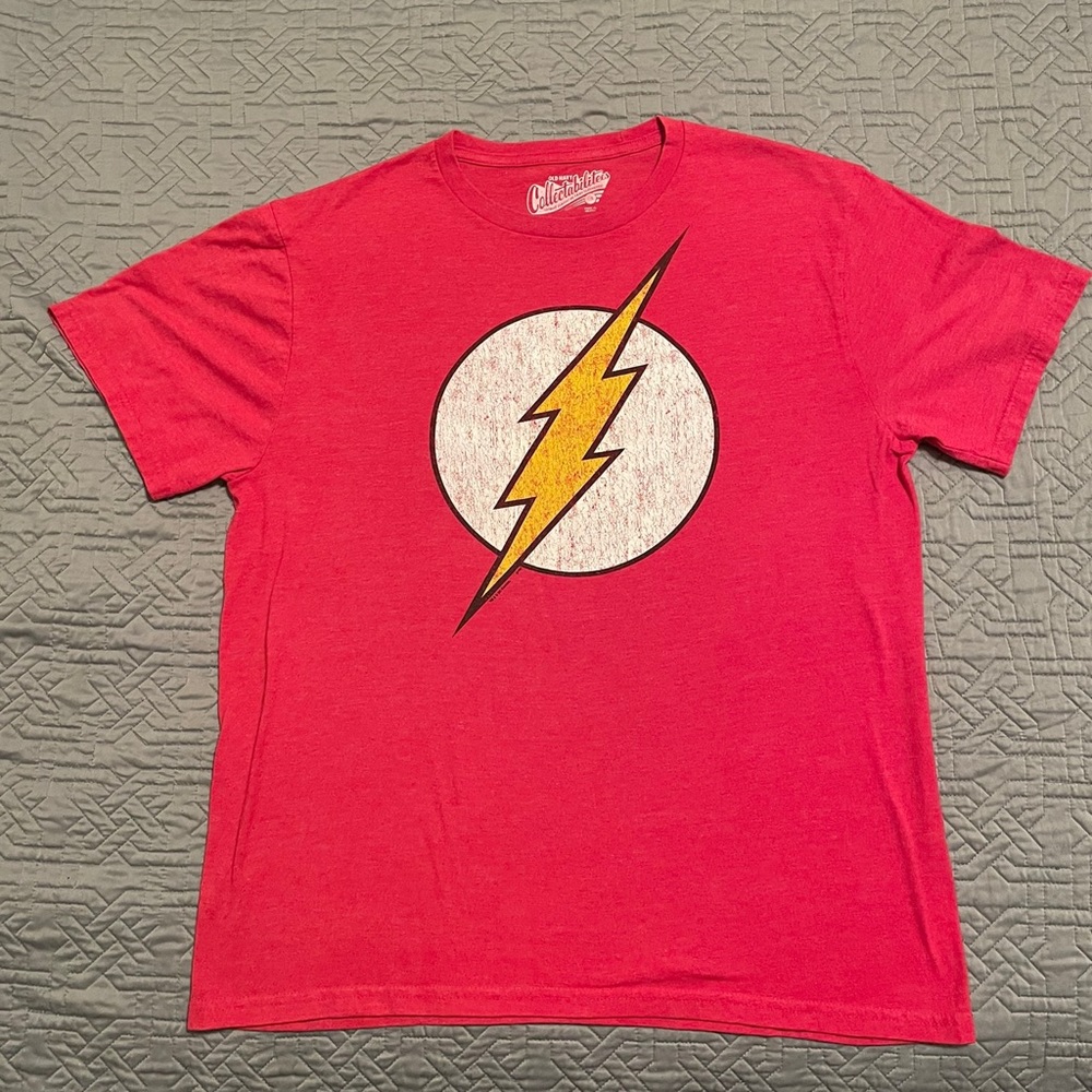 The Flash / Flash Gordon logo DC Comics shirt Large Red